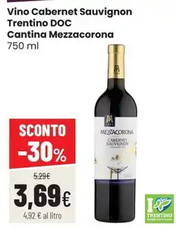 Coop Master Alleanza 3.0 Vino Cabernet Sauvignon Cantina Mezzacorona offerta
