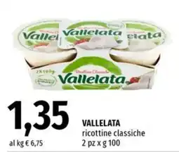 Famila Superstore Vallelata ricottine classiche offerta