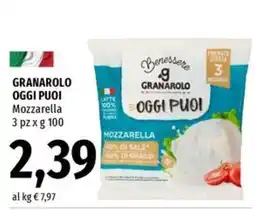 Famila Superstore Benessere Granarolo Oggi Puoi Mozzarella offerta