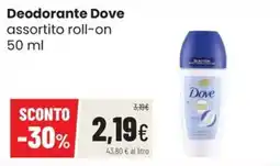 Coop Master Alleanza 3.0 Deodorante Dove assortito roll-on offerta