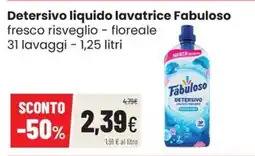 Coop Master Alleanza 3.0 Detersivo liquido lavatrice Fabuloso fresco risveglio - floreale offerta
