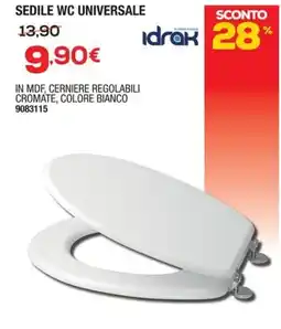 Bricofer Sedile wc universale Idrak offerta