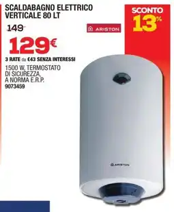 Bricofer Scaldabagno elettrico verticale Ariston offerta