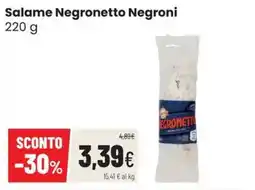 Coop Master Alleanza 3.0 Salame Negronetto Negroni offerta