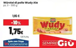 Coop Master Alleanza 3.0 Würstel di pollo Wudy Aia offerta