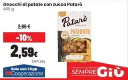 Coop Master Alleanza 3.0 Gnocchi di patate con zucca Patarò offerta