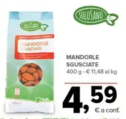 Todis Mandorle sgusciate Solosano offerta