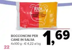 Todis Bocconcini per cane in salsa offerta