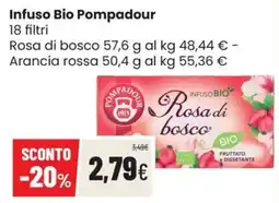 Coop Master Alleanza 3.0 Infuso Bio Pompadour Rosa di bosco offerta