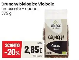 Coop Master Alleanza 3.0 Crunchy biologico Viologic cacao offerta