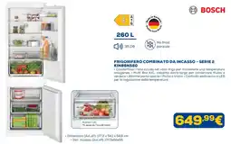 Euronics Frigorifero combinato da incasso - Serie 2 Bosch offerta