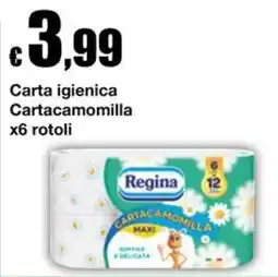 Sì con te Supermercati Carta igienica Regina Cartacamomilla offerta