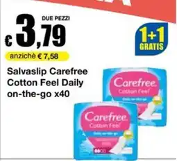 Sì con te Supermercati Salvaslip Carefree Cotton Feel Daily on-the-go offerta