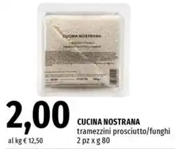Famila Superstore Cucina nostrana tramezzini prosciutto/funghi offerta