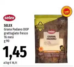Famila Superstore Selex Grana Padano DOP grattugiato fresco offerta