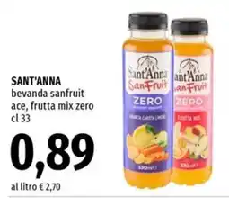 Famila Superstore Sant'Anna bevanda sanfruit ace, frutta mix zero offerta
