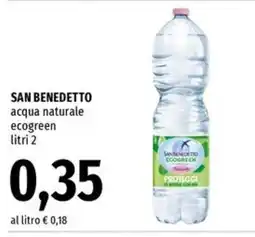 Famila Superstore San Benedetto acqua naturale ecogreen offerta