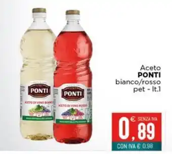 Aceto Ponti bianco/rosso