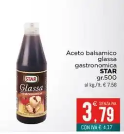 Altasfera Aceto balsamico glassa gastronomica STAR offerta