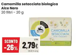 Coop Master Alleanza 3.0 Camomilla setacciata biologica Alce Nero offerta