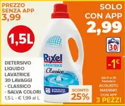 Todis Rixel lavatrice classico offerta
