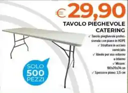 Todis Tavolo pieghevole catering offerta