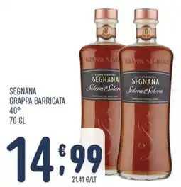 Gruppo Pascar Segnana grappa barricata offerta