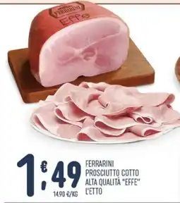 Gruppo Pascar Ferrarini Prosciutto Cotto Alta Qualità "Effe" offerta