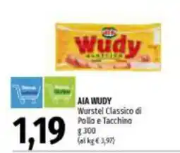 Emi Market AIA WUDY Wurstel Classico di Pollo e Tacchino offerta