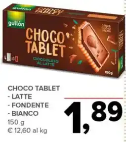 Todis Choco Tablet gullón offerta