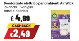 Coop Master Alleanza 3.0 Deodorante elettrico per ambienti Air Wick lavanda - vaniglia offerta