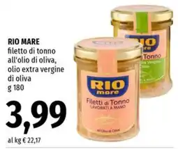 Famila Superstore Rio mare filetti di tonno offerta