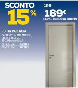 Bricofer Porta Valencia offerta