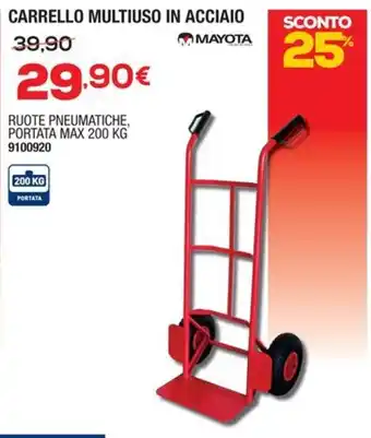Carrello multiuso in acciaio Mayota