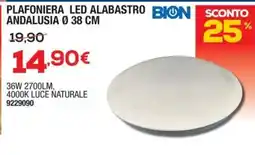 Bricofer Plafoniera led alabastro andalusia offerta