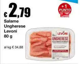 Sì con te Supermercati Salame Ungherese Levoni offerta