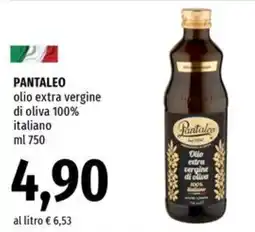 Famila Superstore Pantaleo olio extra vergine di oliva 100% italiano offerta