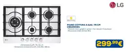 Euronics Piano cottura a gas LG offerta