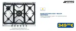 Euronics Piano cottura a gas Smeg offerta