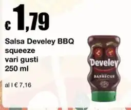 Sì con te Supermercati Salsa Develey BBQ squeeze offerta