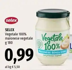 Famila Superstore Selex maionese vegetale offerta