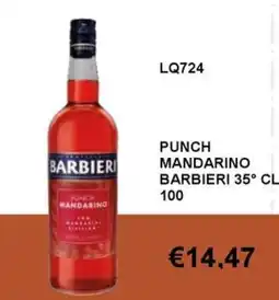 Italy Cash and Carry Punch mandarino Barbieri offerta