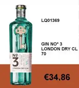 Italy Cash and Carry Gin No 3 London Dry Gin offerta