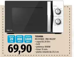 Famila Superstore Toshiba miconde mw-mg20p offerta