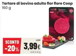 Coop Master Alleanza 3.0 Tartare di bovino adulto fior fiore Coop offerta