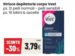 Coop Master Alleanza 3.0 Strisce depilatorie corpo Veet offerta