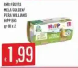 Mercadò Hipp Bio mela golden/pera williams offerta