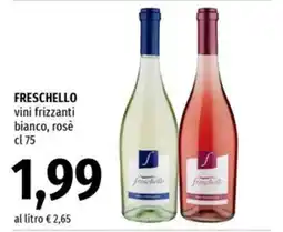 Famila Superstore Freschello vini frizzanti bianco, rosè offerta