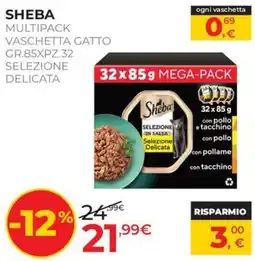 Arcaplanet Sheba vaschetta gatto selezione delicata offerta