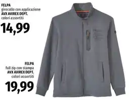 Famila Superstore Felpa girocollo con applicazione AVX AVIREX DEPT. offerta